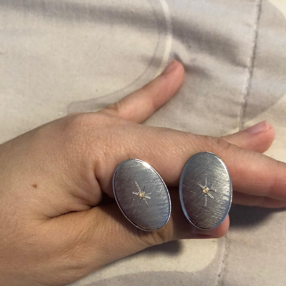 Men’s silver cufflinks
